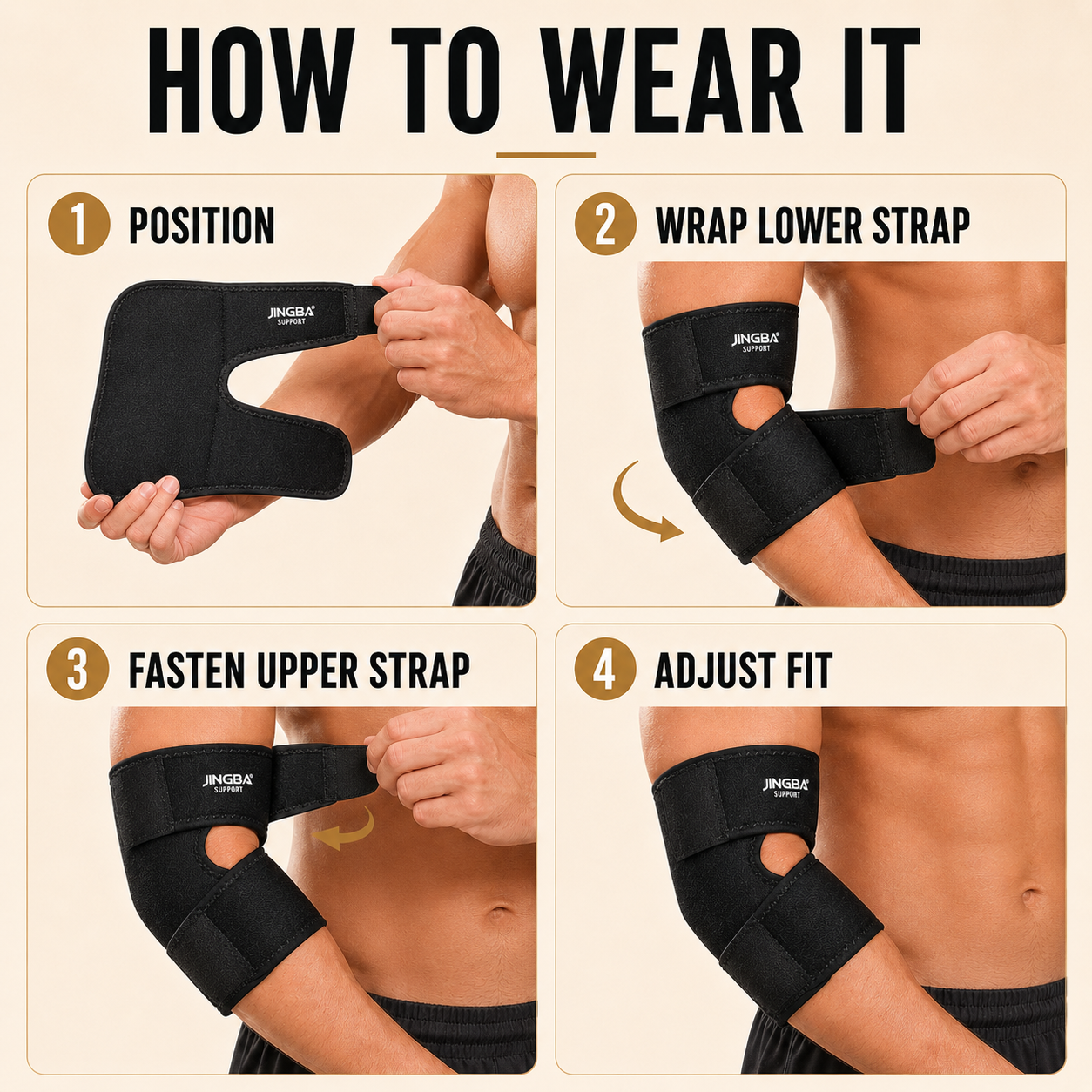 Adjustable Elbow Compression Brace