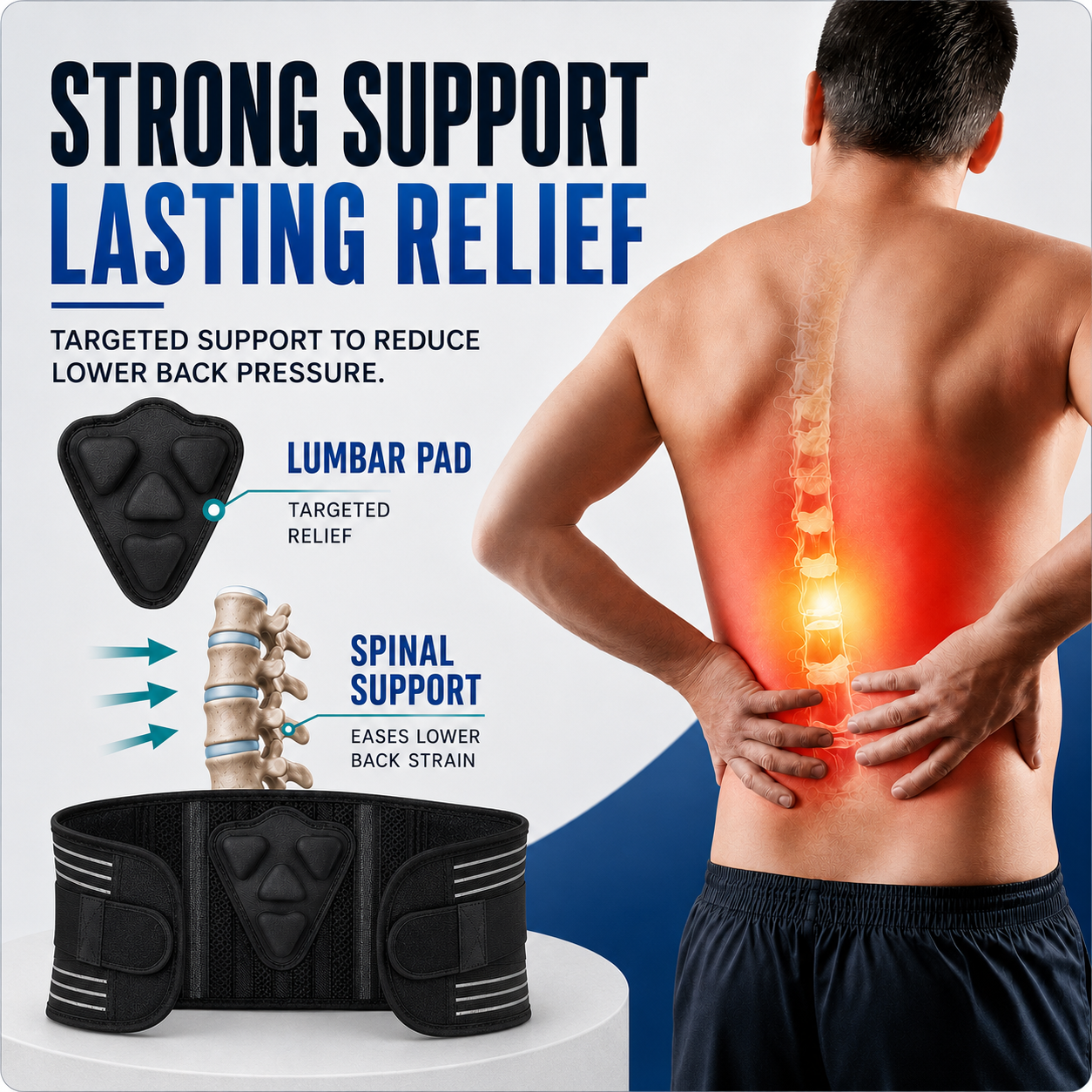 Adjustable Lumbar Support Belt