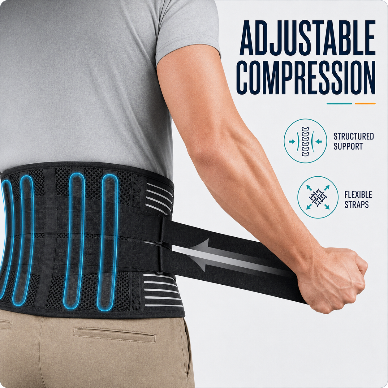 Adjustable Lumbar Support Belt