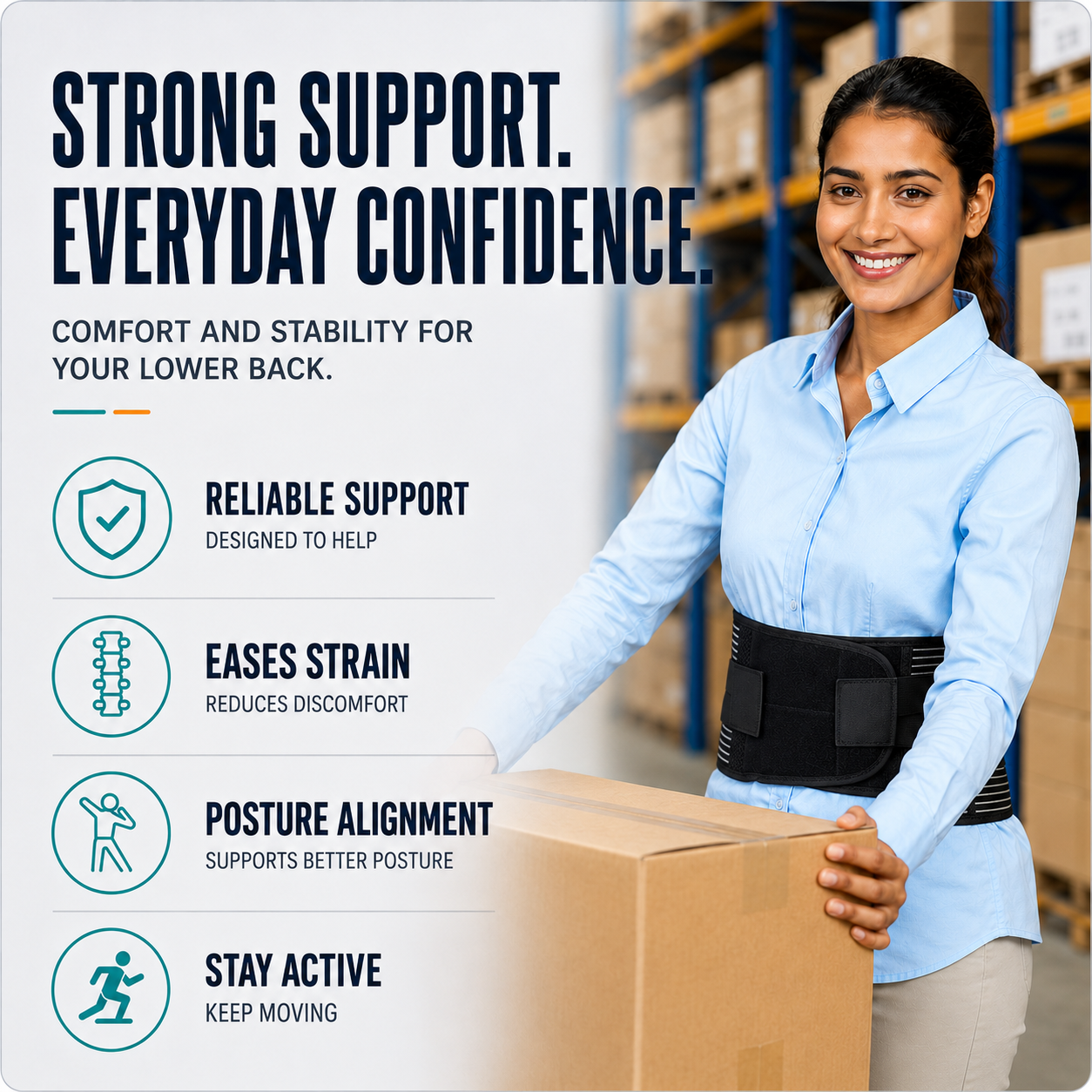 Adjustable Lumbar Support Belt