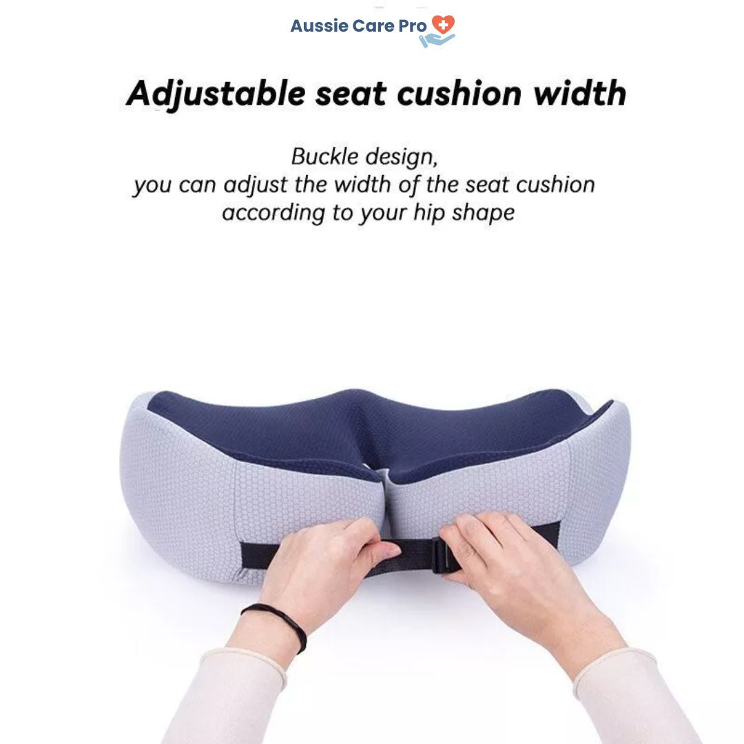 Adjustable Memory Foam Sit Bone Relief Cushion - Ergonomic Comfort