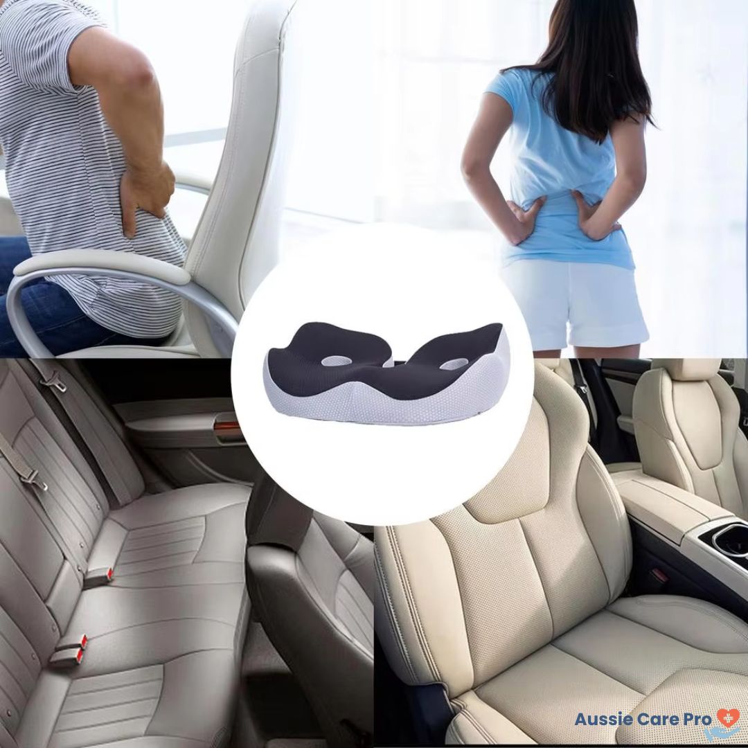 Adjustable Memory Foam Sit Bone Relief Cushion - Ergonomic Comfort