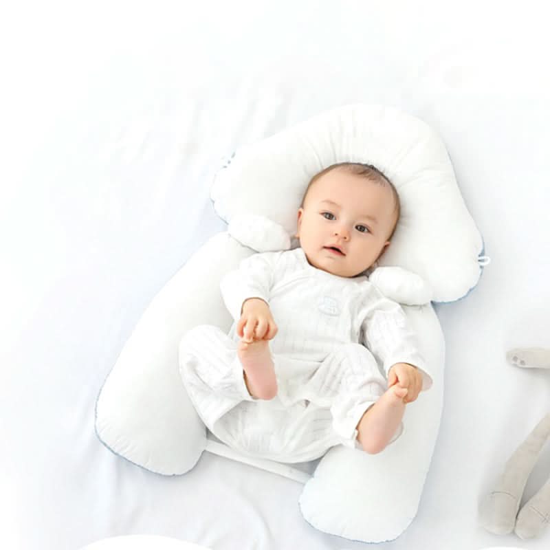 Adjustable Newborn Cushion with Anti-Roll & Flat Head Support (0–12 Months)
