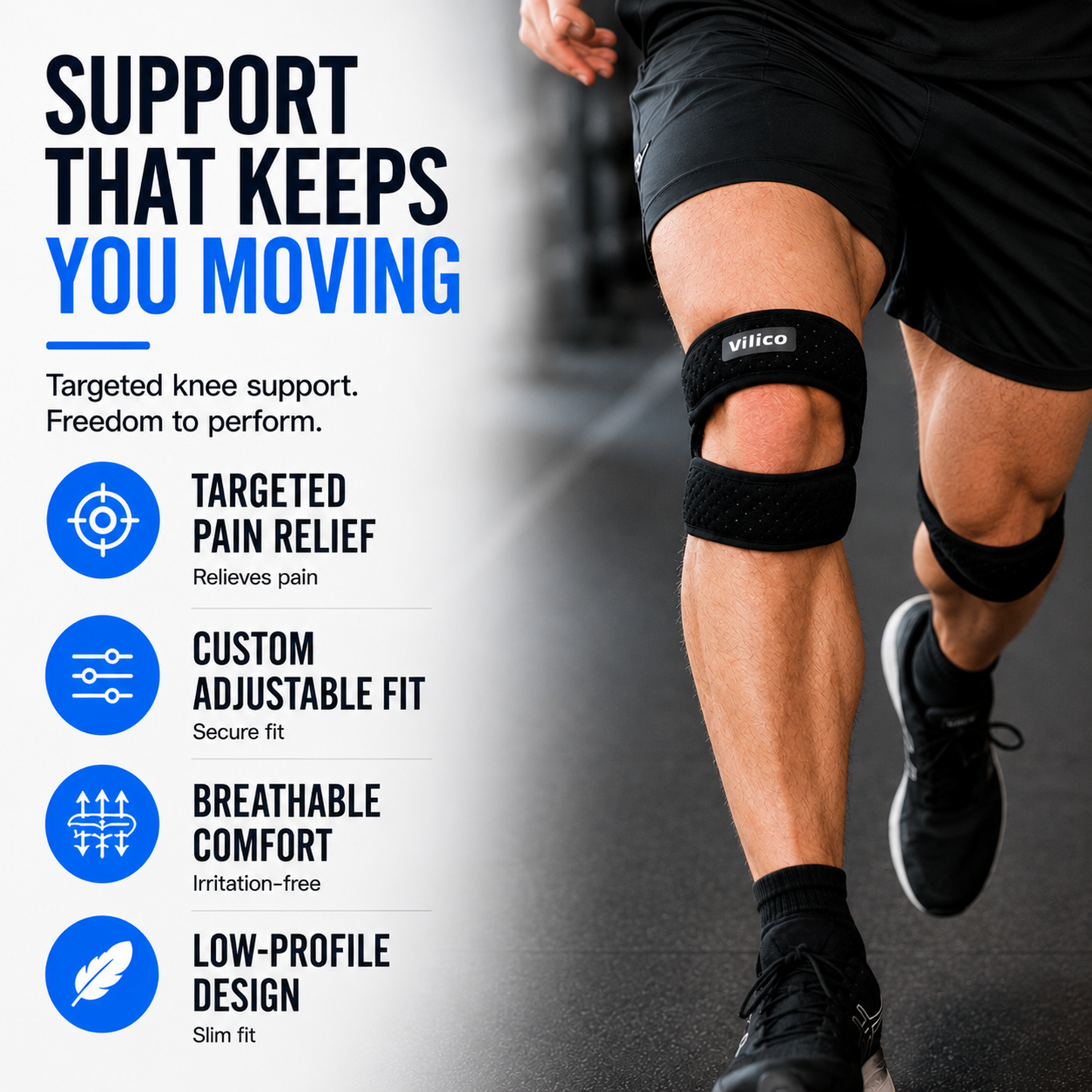 Adjustable Patellar Support Strap
