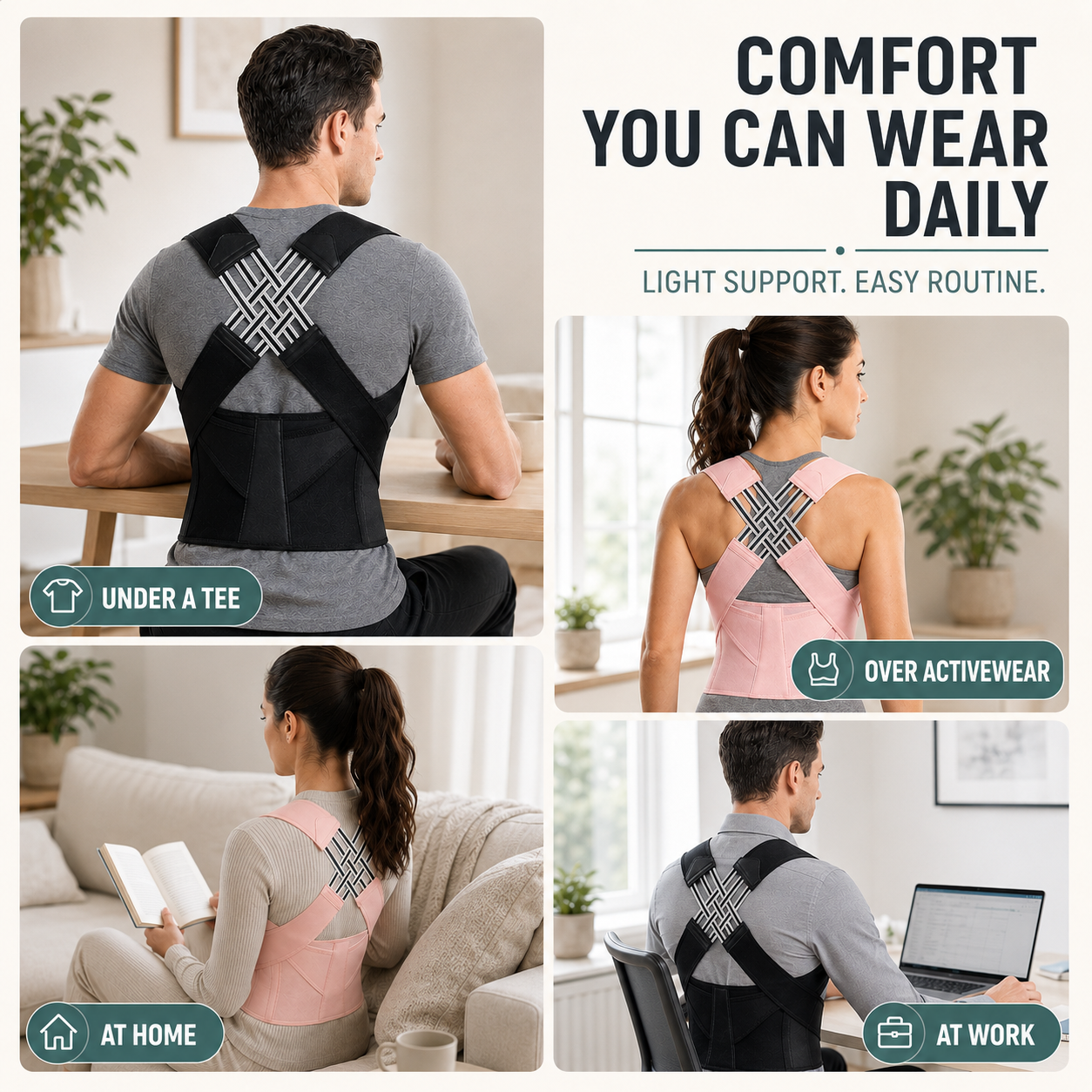 Adjustable Posture Support Brace