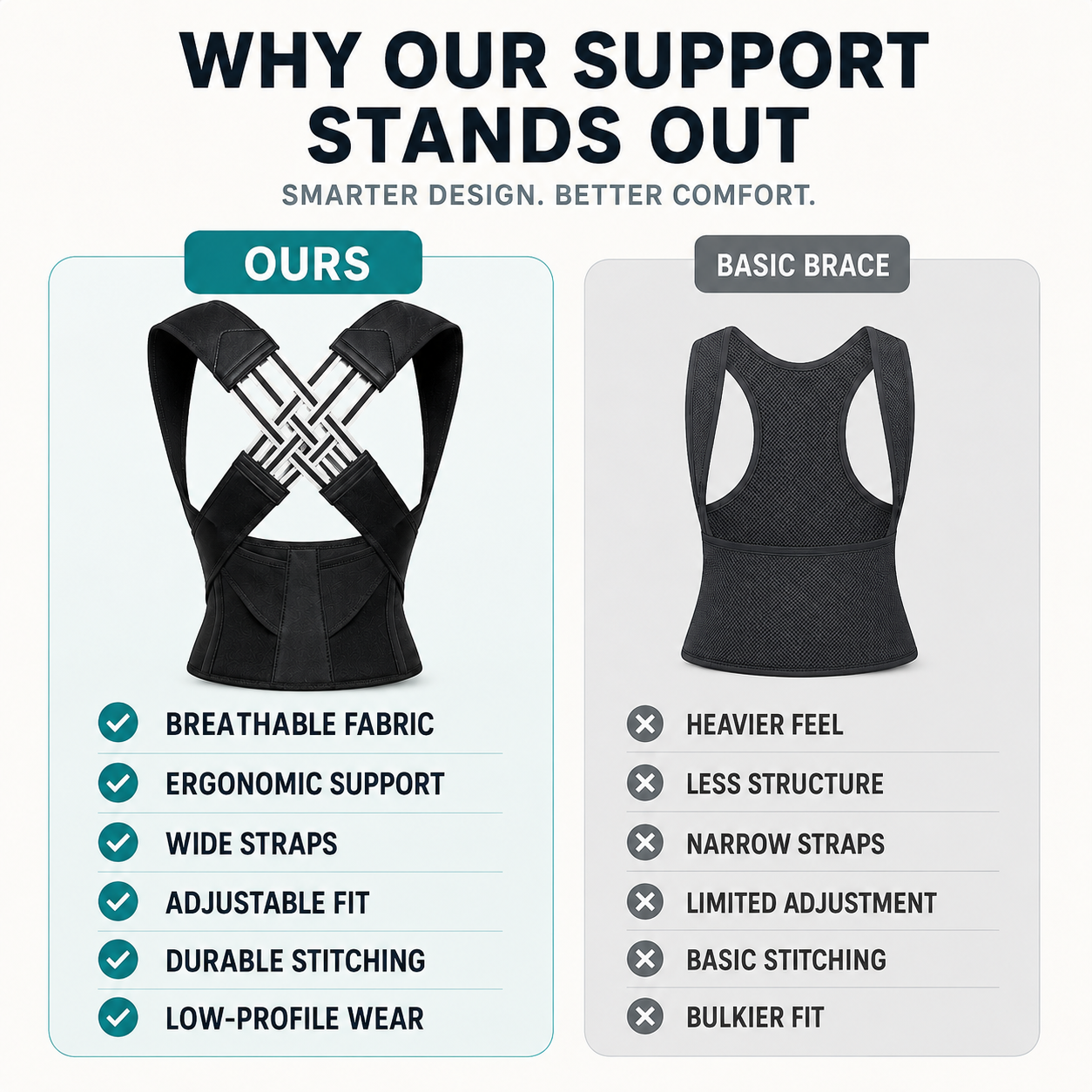Adjustable Posture Support Brace