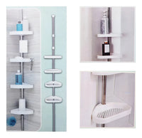 Adjustable Rack: Expandable Bathroom Organizer Adjustable Shelf