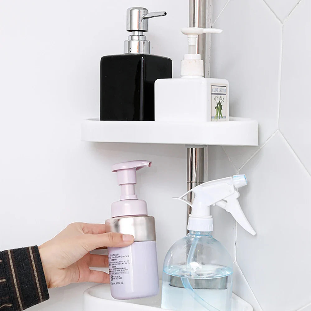 Adjustable Rack: Expandable Bathroom Organizer Adjustable Shelf