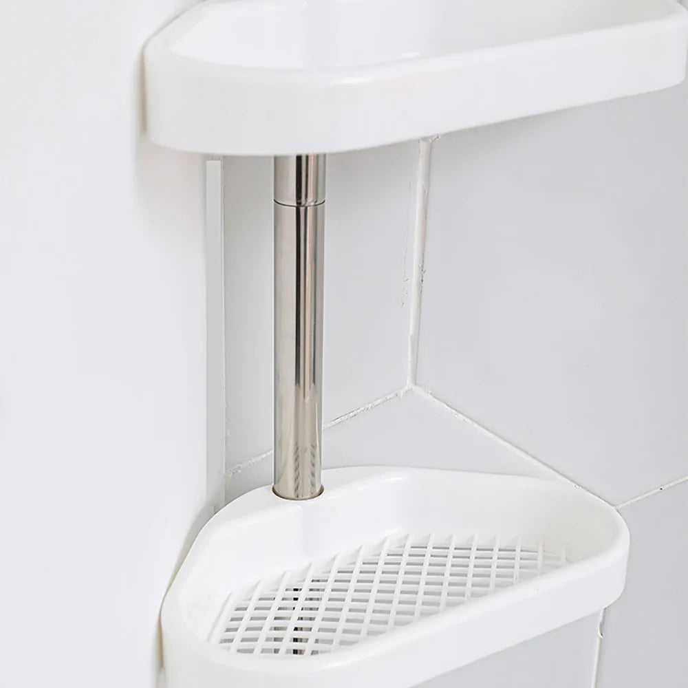 Adjustable Rack: Expandable Bathroom Organizer Adjustable Shelf