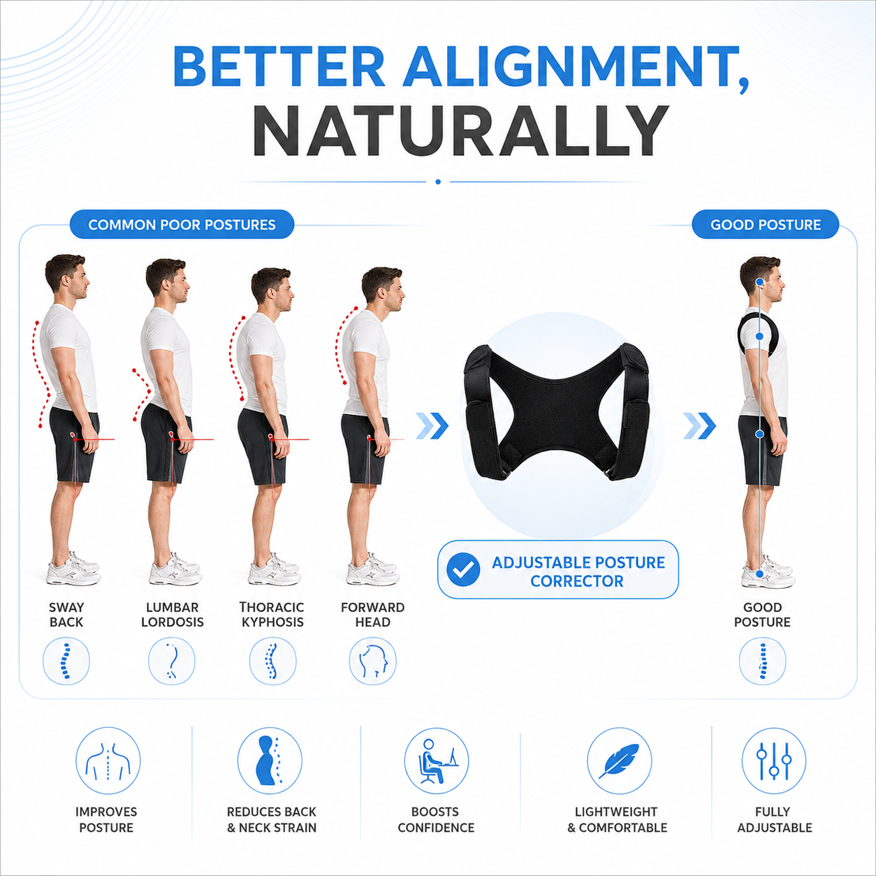 Adjustable Shoulder Posture Brace