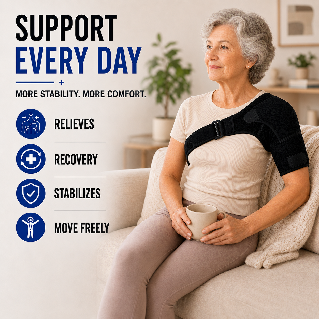 Adjustable Shoulder Support Wrap