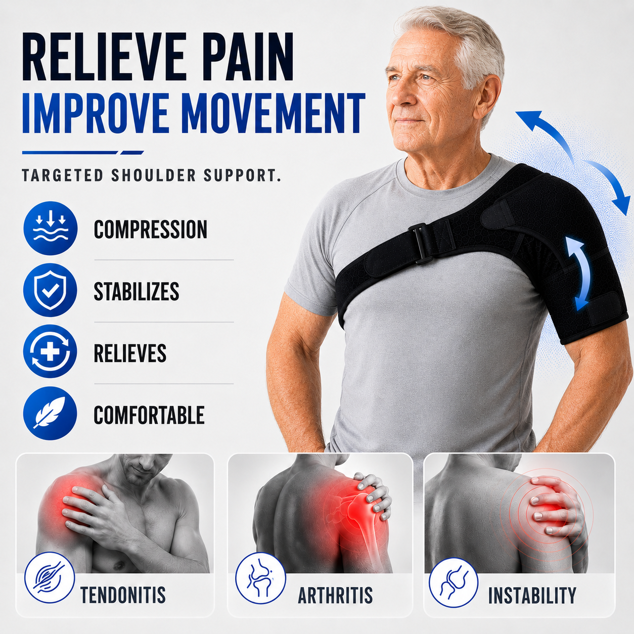 Adjustable Shoulder Support Wrap