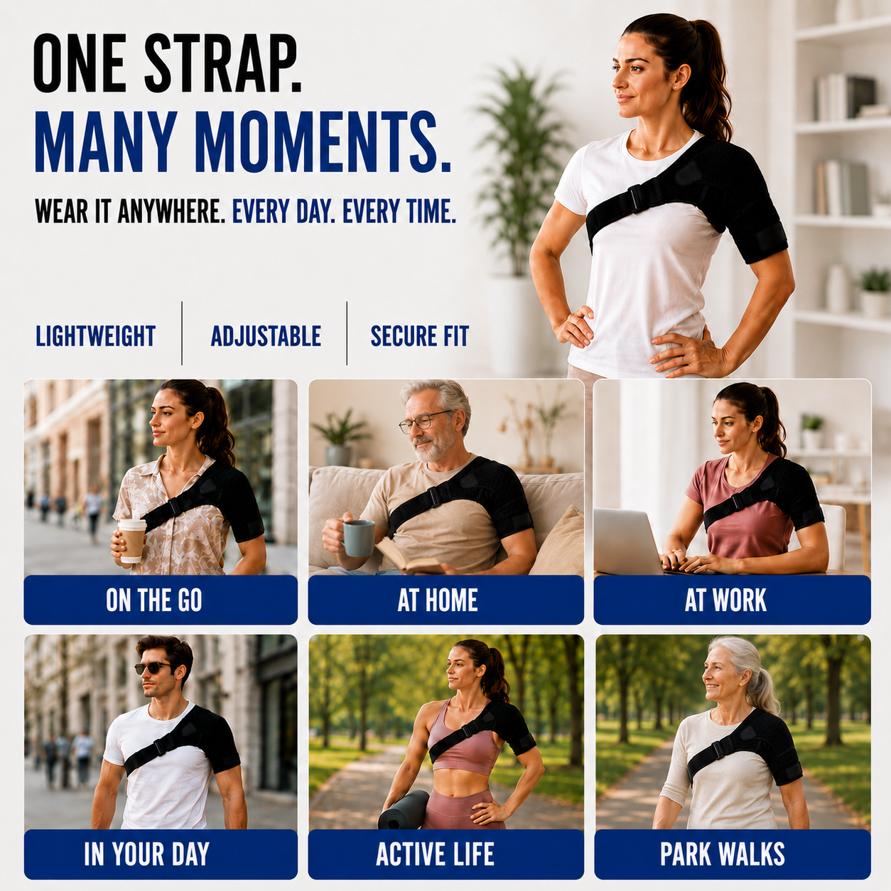 Adjustable Shoulder Support Wrap
