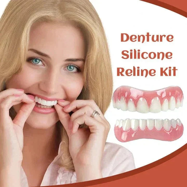Adjustable Silicone Denture Set for a Natural Smile