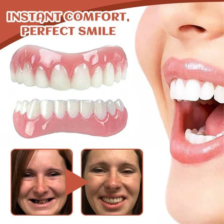 Adjustable Silicone Denture Set for a Natural Smile