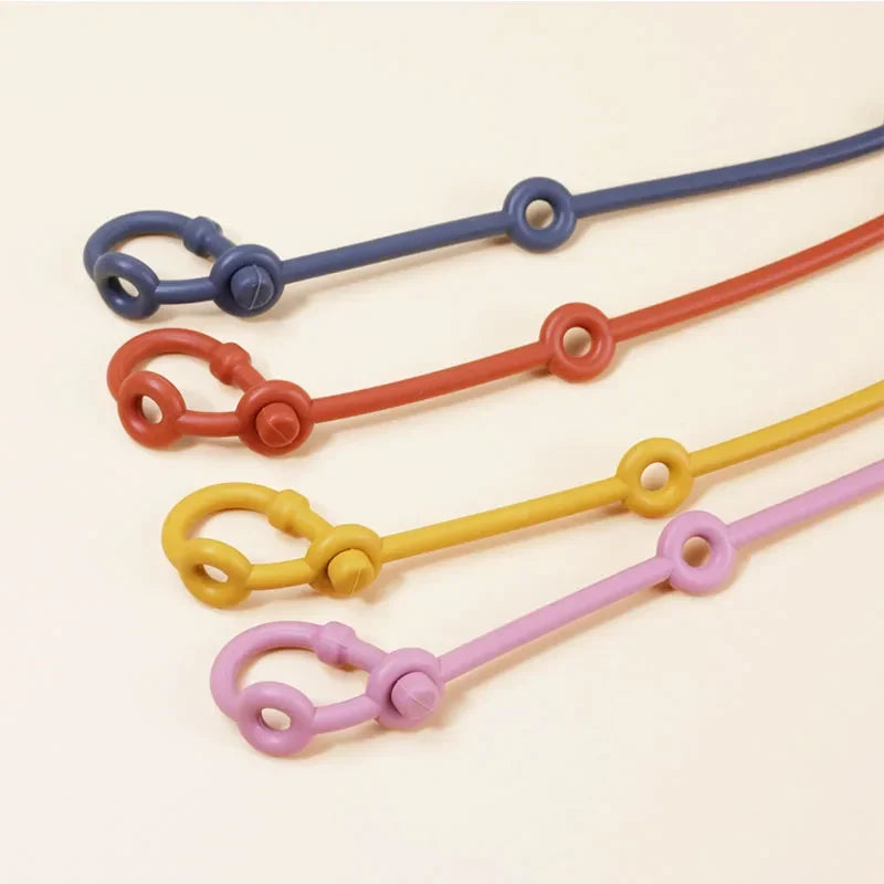 Adjustable Silicone Toy Straps for Secure Playtime