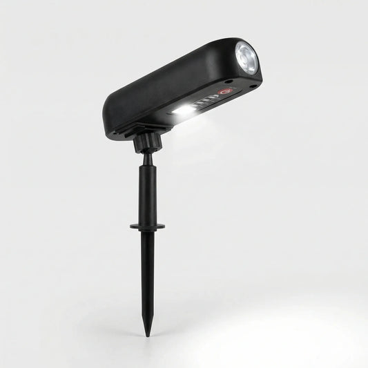 Adjustable Solar-Powered Outdoor Spotlight
