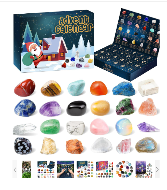 Advent Calendar – 24 Natural Crystal Treasures