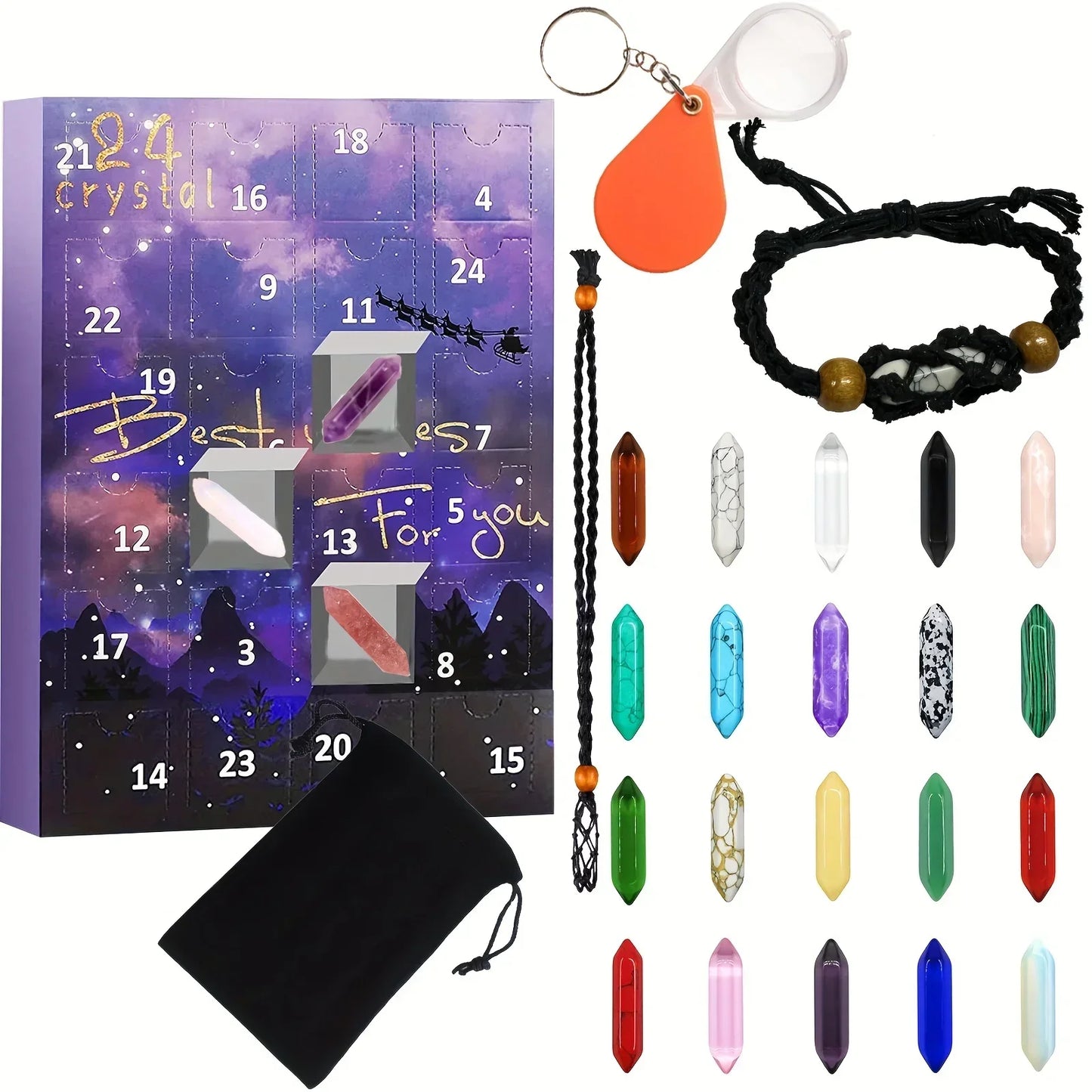Advent Calendar – 24 Natural Crystal Treasures