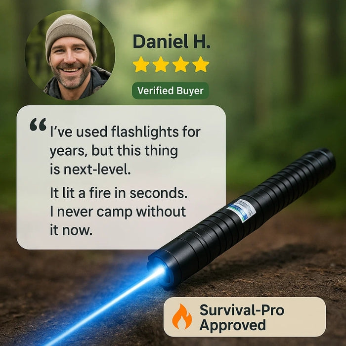 AeroForge Pro Laser Torch High-Intensity Waterproof Survival Light for Outdoors