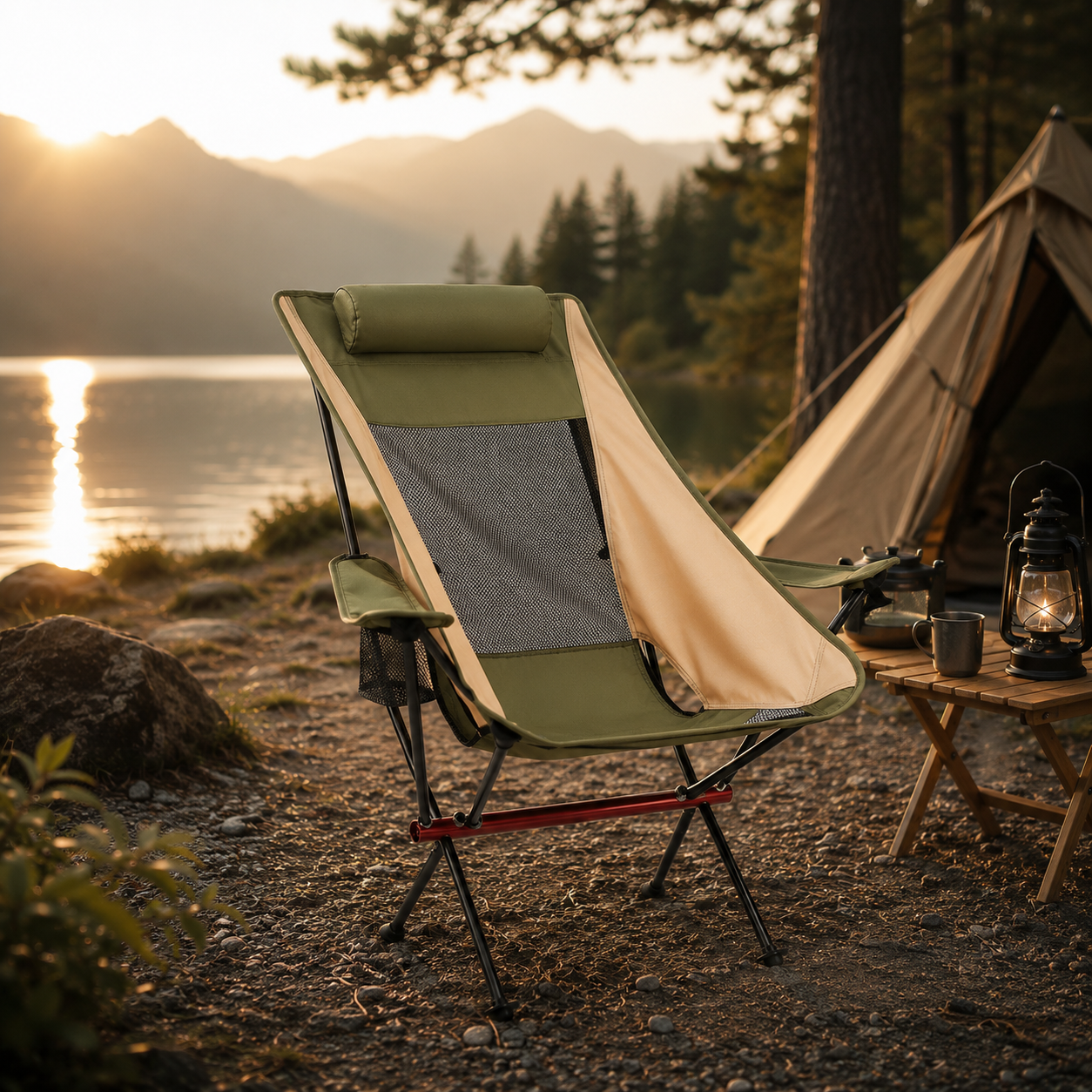 Aeroluna Ultralight Folding Highback Chair