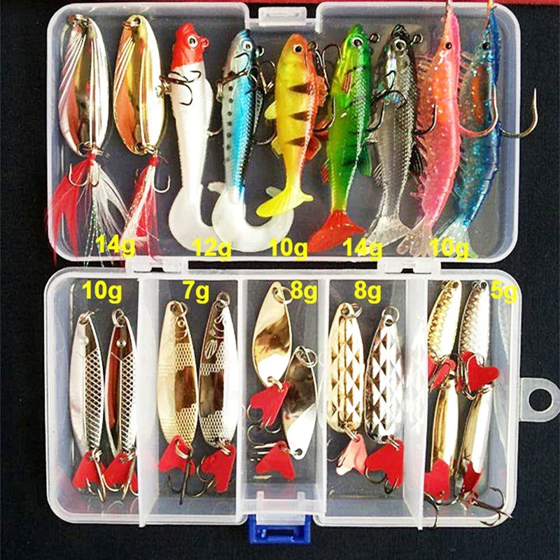 All-in-One Fishing Lure Kit for Freshwater & Saltwater