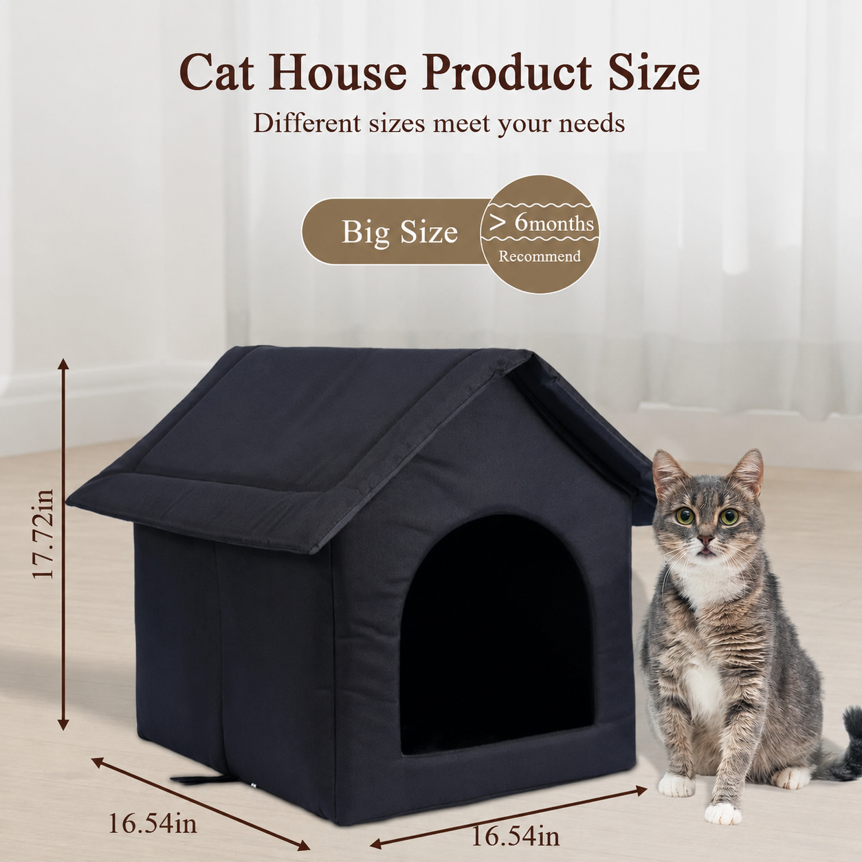 All-Season Weatherproof Outdoor Pet House for Cats and Dogs