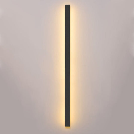Aluminium Backlit Modern Outdoor Wall Sconce
