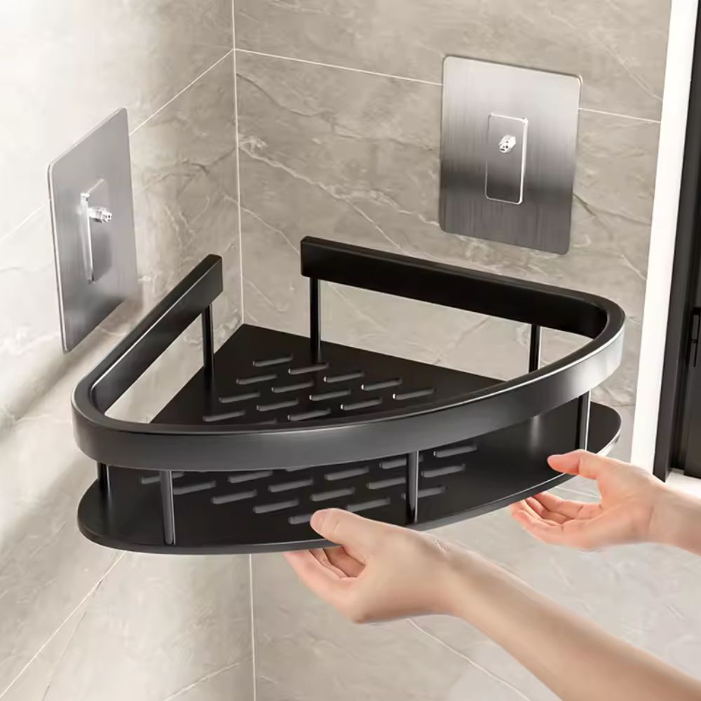 Aluminum Shower Shelf - Self-Adhesive | Rust-Free | Stylish