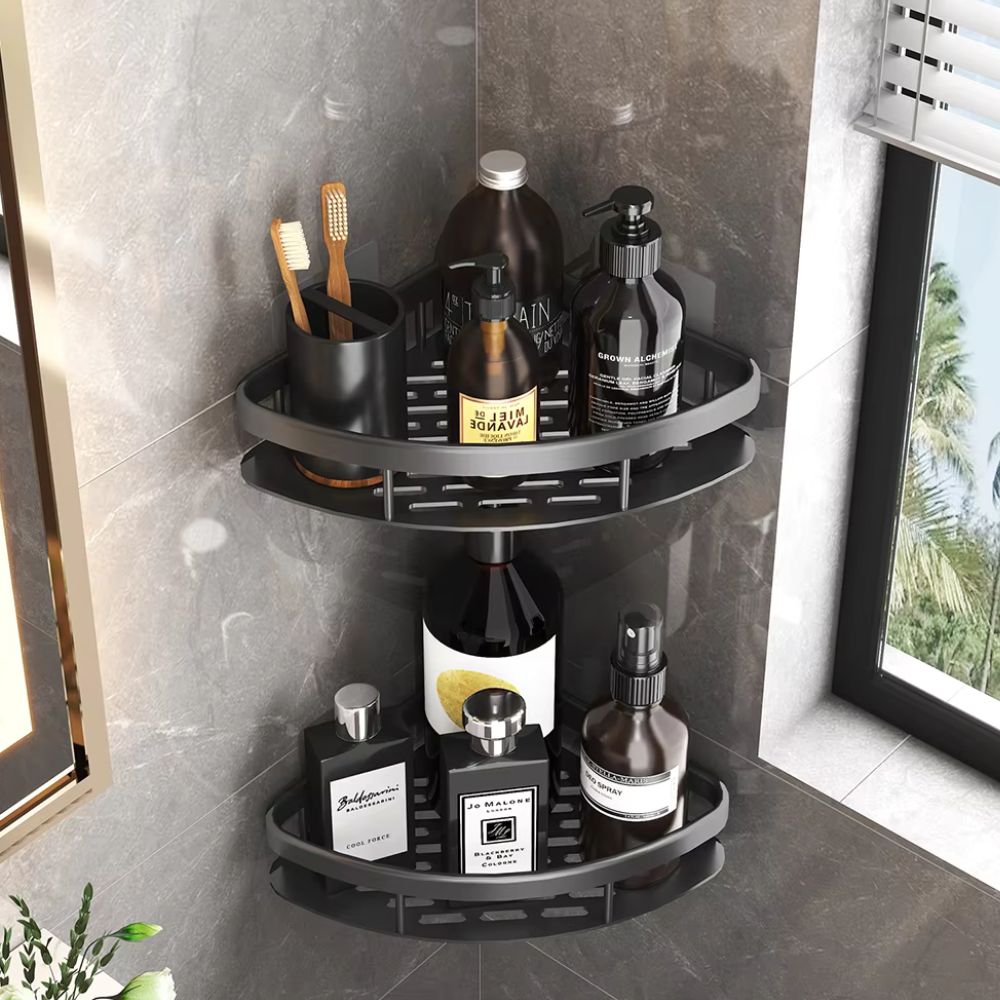 Aluminum Shower Shelf - Self-Adhesive | Rust-Free | Stylish