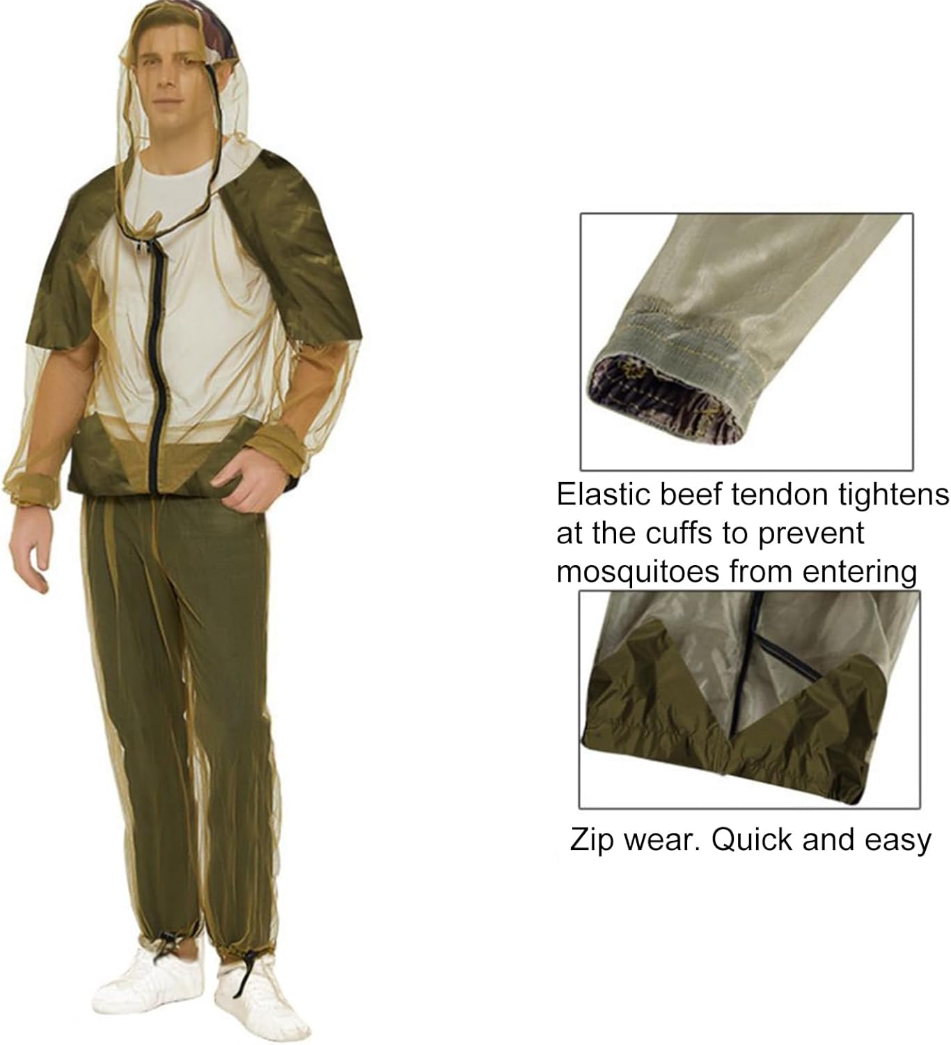 Anti-Mosquito Hooded Suit - Lightweight Outdoor Protection