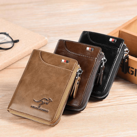 Anti Theft Leather Wallet