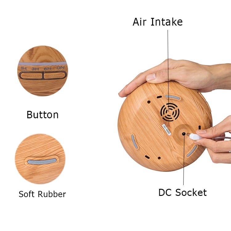 Aroma Diffuser - Stylish and Beautiful – 300 ml. (available with aroma oil kit)