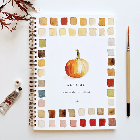 Art Book | Watercolor Workbook for Beginners | Step by Step Painting Book | AquaBliss