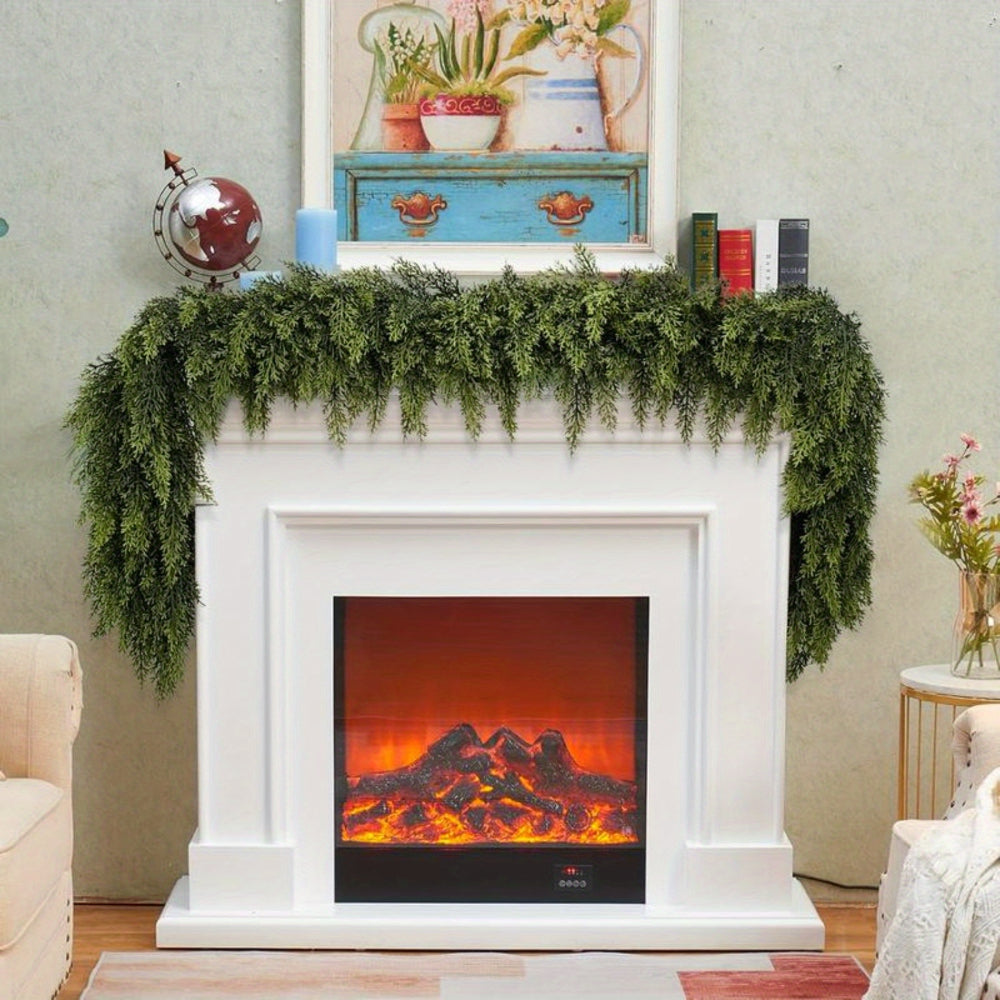 Art Deco Christmas Garland - Flexible Artificial Greenery Ribbon