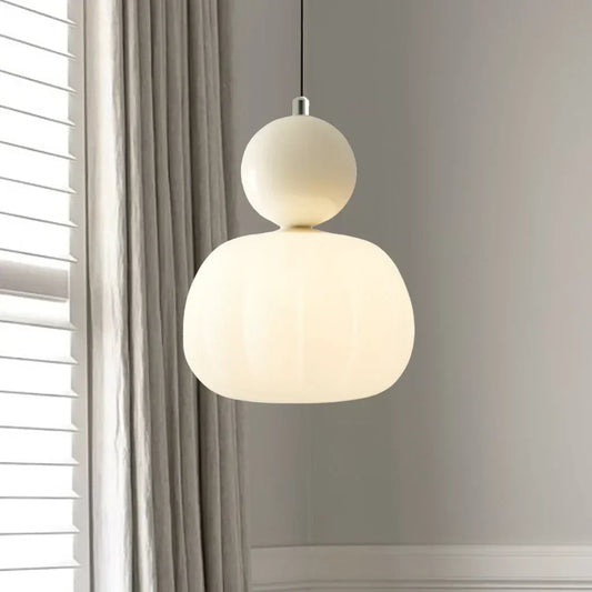 Art Deco Pendant Lamp - Cream, Bauhaus Design