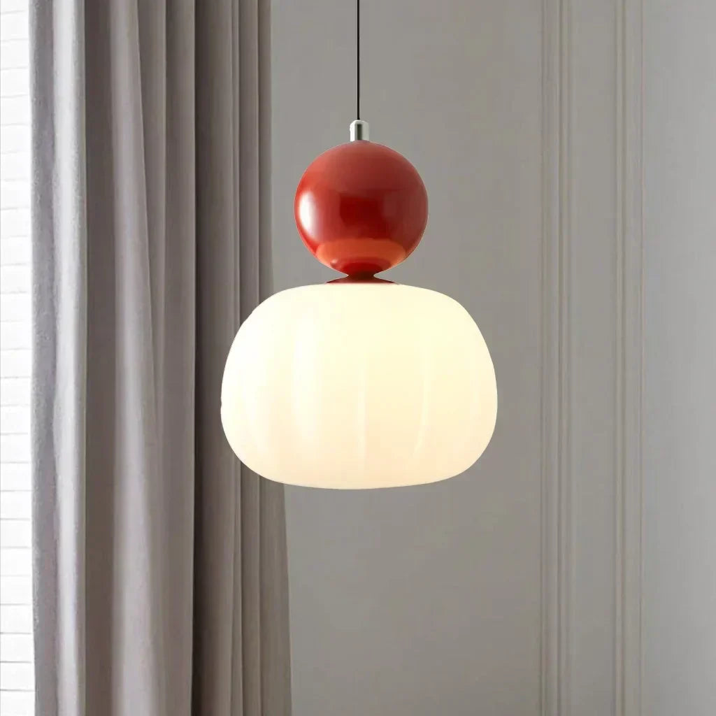 Art Deco Pendant Lamp - Cream, Bauhaus Design