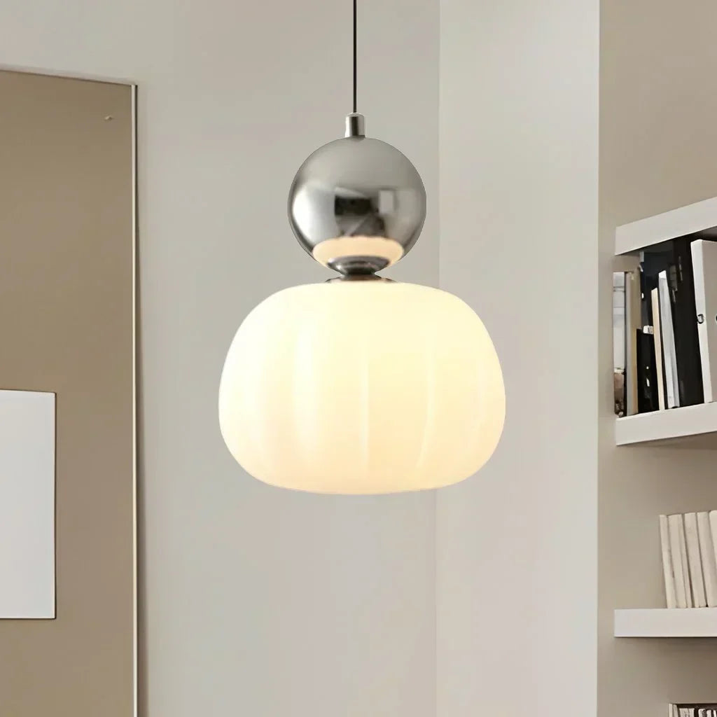Art Deco Pendant Lamp - Cream, Bauhaus Design