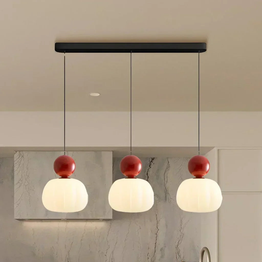 Art Deco Pendant Lamp - Cream, Bauhaus Design