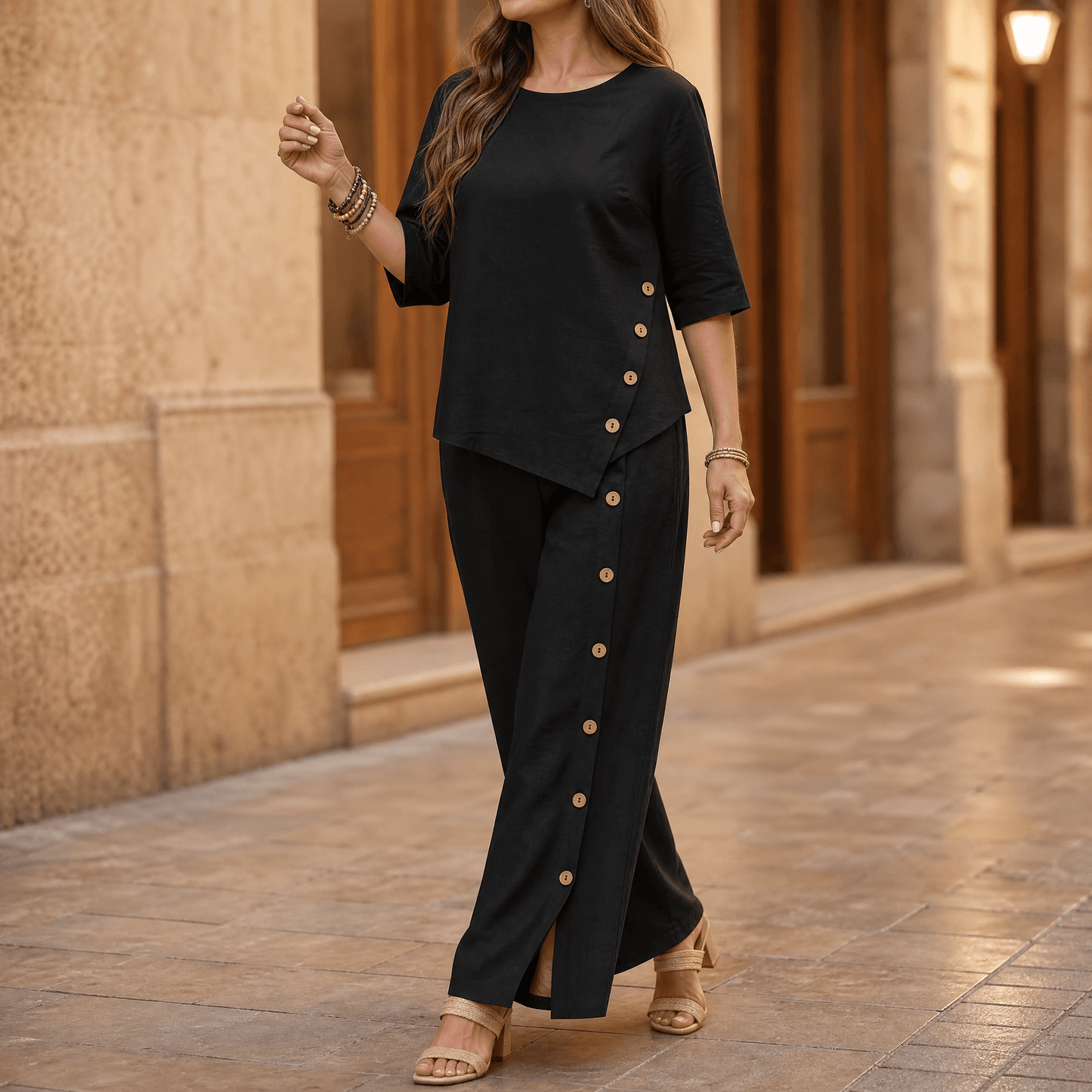 Asymmetric Two Piece Set