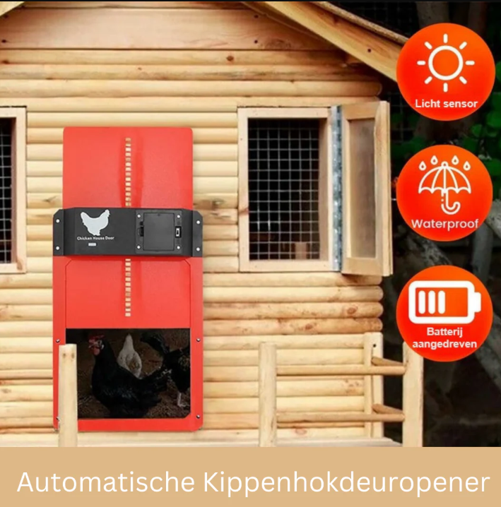 Automatic Chicken Coop Door System with Solar/Battery Options