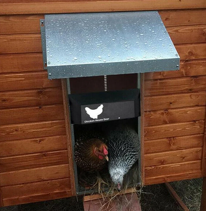 Automatic Chicken Coop Door System with Solar/Battery Options