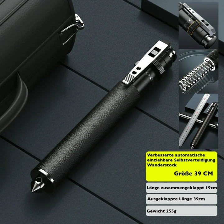 Automatic Hiking Stick | Non-Slip Grip | Self-Defense