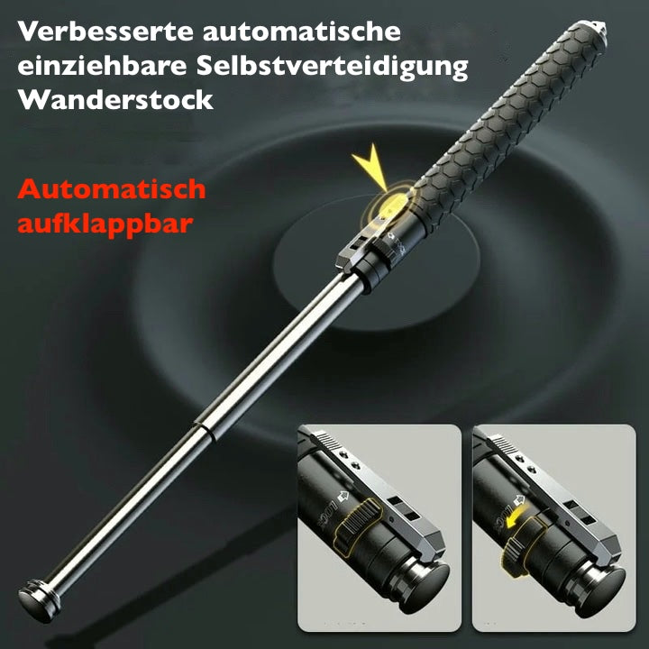 Automatic Hiking Stick | Non-Slip Grip | Self-Defense