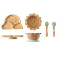 Baby Bamboo Suction Dinnerware Set – Safe & Stylish Toddler Bowls & Plates