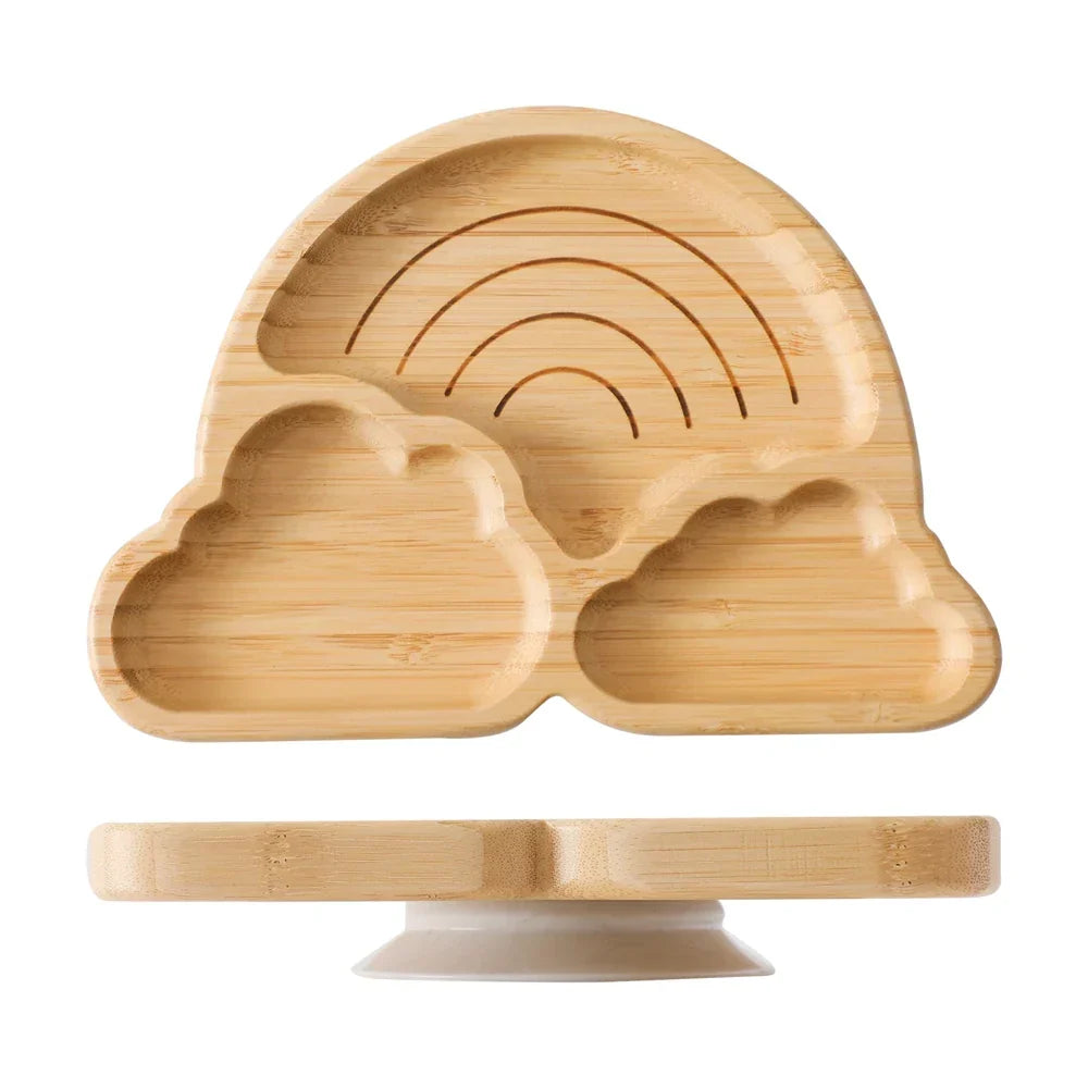 Baby Bamboo Suction Dinnerware Set – Safe & Stylish Toddler Bowls & Plates