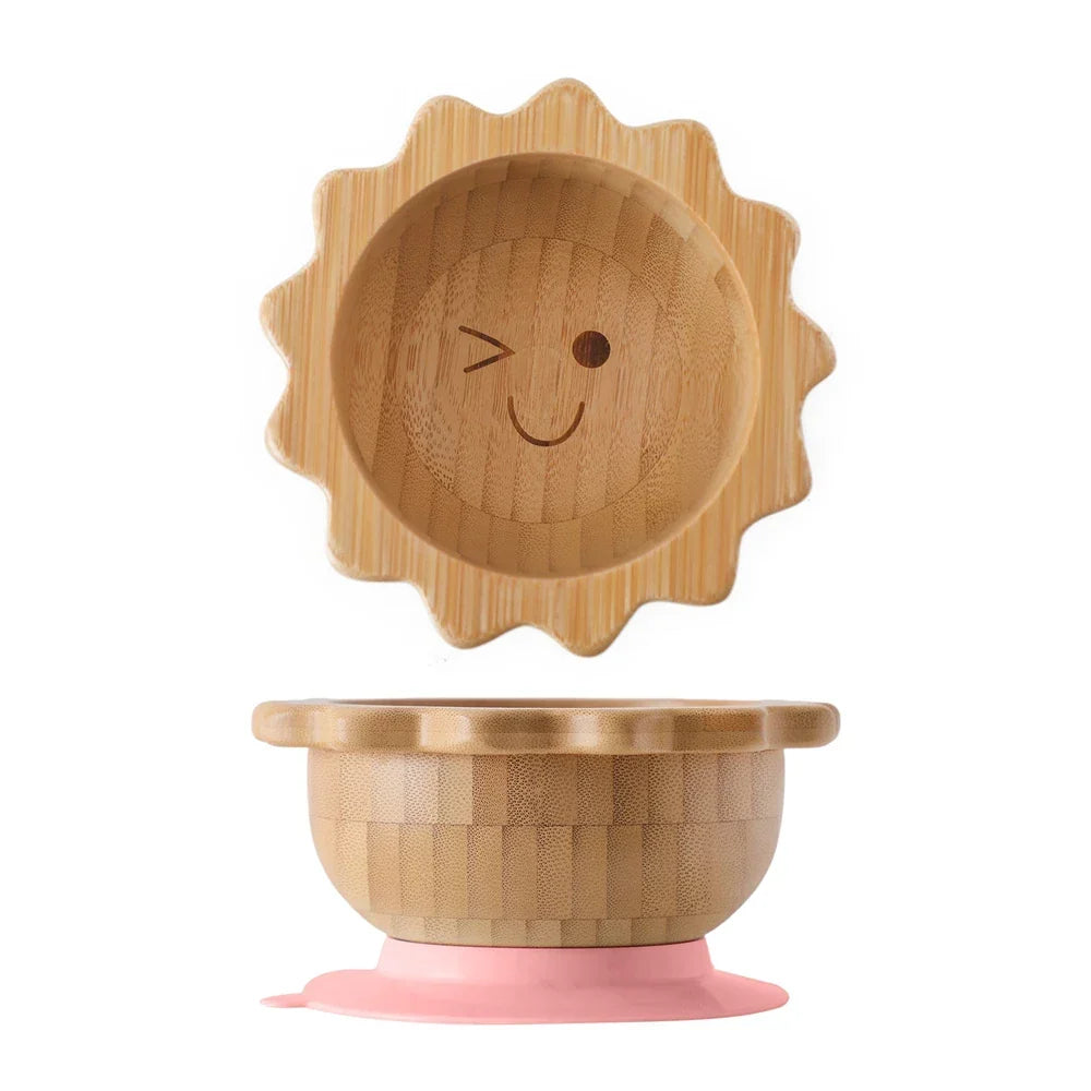 Baby Bamboo Suction Dinnerware Set – Safe & Stylish Toddler Bowls & Plates
