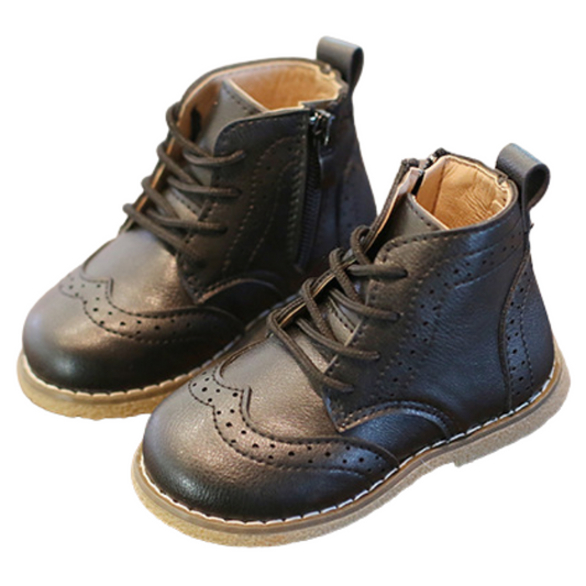 Baby Boys' Brogue Soft Sole First Walker Shoes