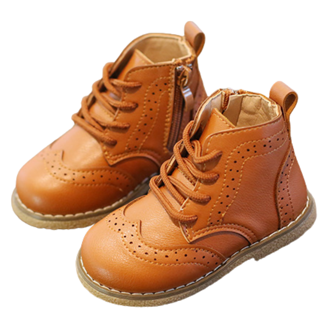 Baby Boys' Brogue Soft Sole First Walker Shoes