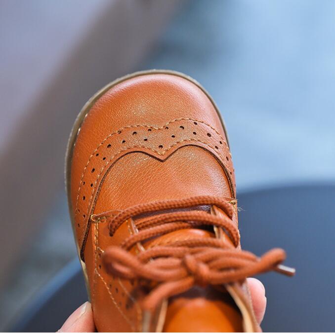 Baby Boys' Brogue Soft Sole First Walker Shoes